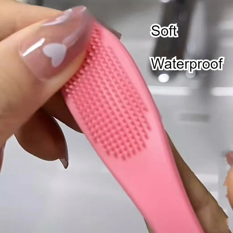 Silicone Facial Cleansing Brush – Double-Sided Nose & Face Facial Cleansing Brush PLUSH