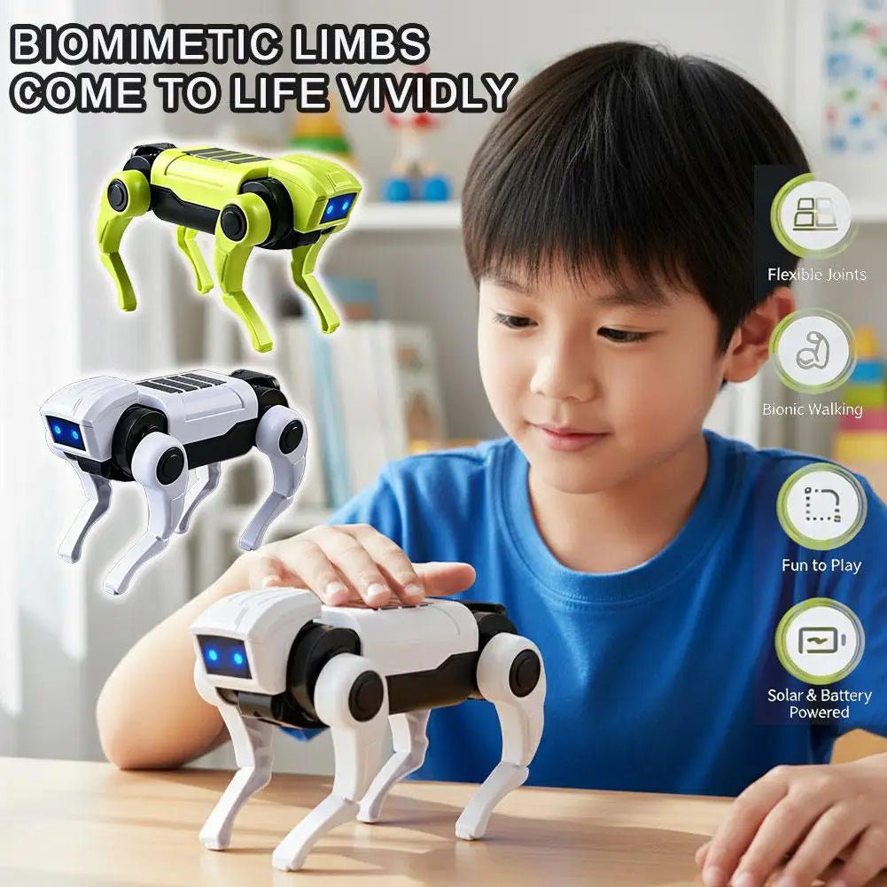 DIY Electric Robot Dog Kit – Kids STEM Assembly Puzzle Toy Robot Assembly Kit PLUSH