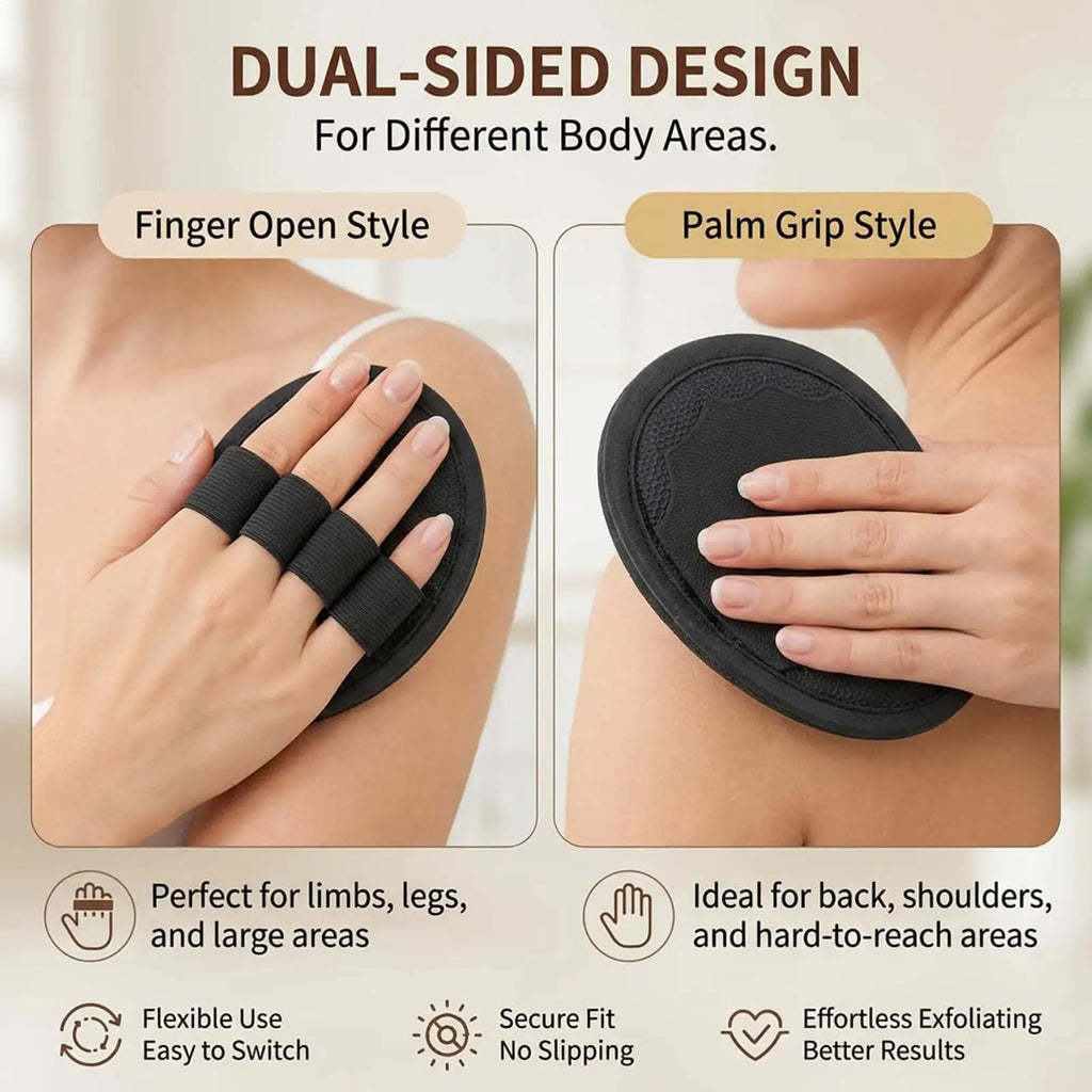 Rubber Exfoliating Bath Scrubber – Dual-Sided Body Scrub Pad Body Scrubber PLUSH