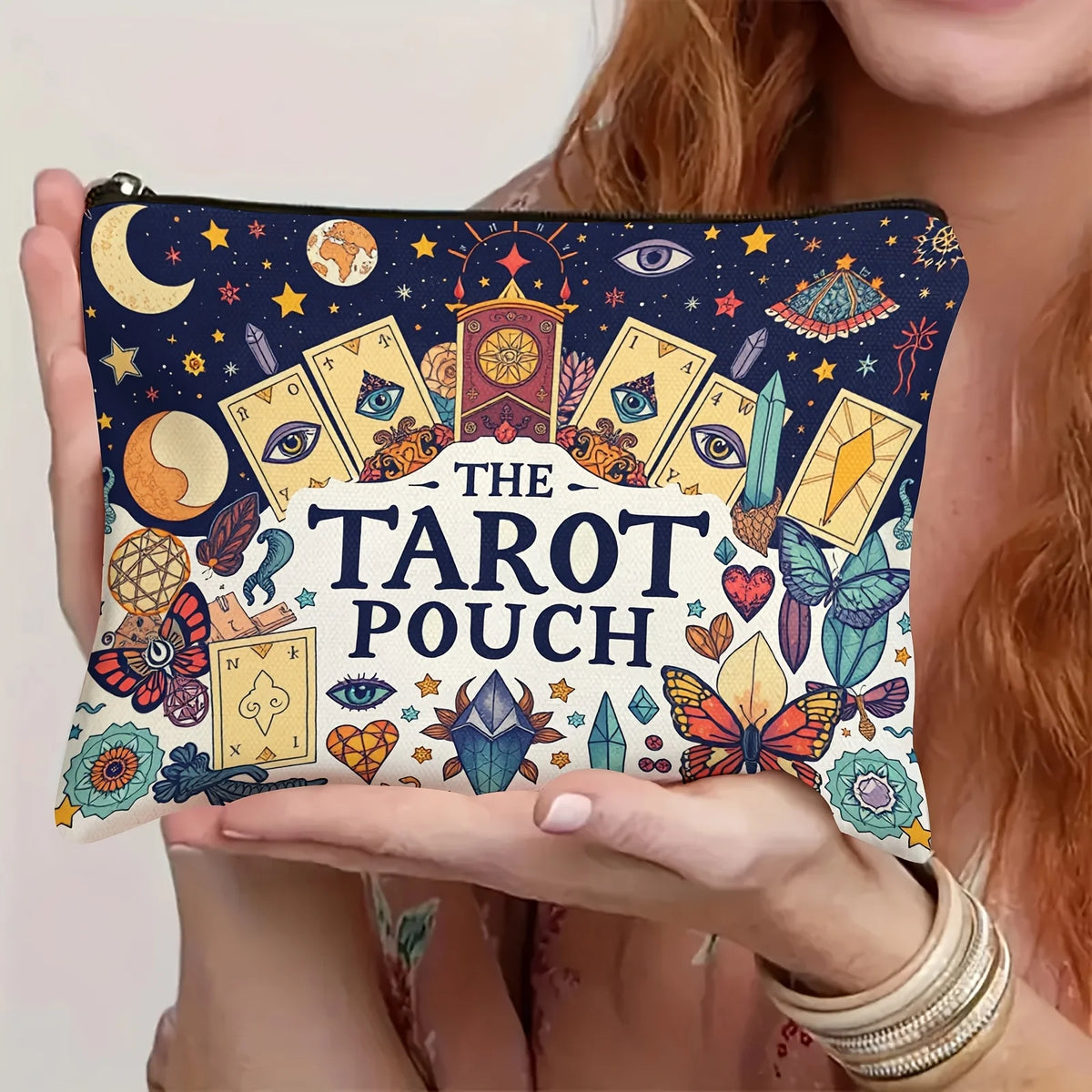 Tarot Makeup Bag – Zipper Pouch for Cosmetics & Jewelry Makeup Zipper Pouch PLUSH