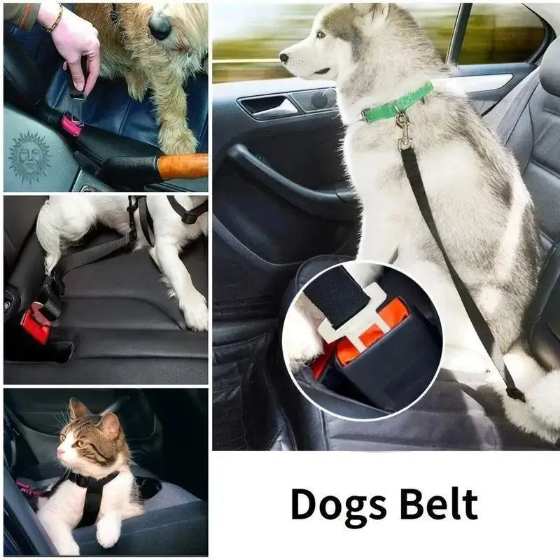 Adjustable Pet Seat Belt Dog Car Harness – All Sizes Pet Car Harness PLUSH