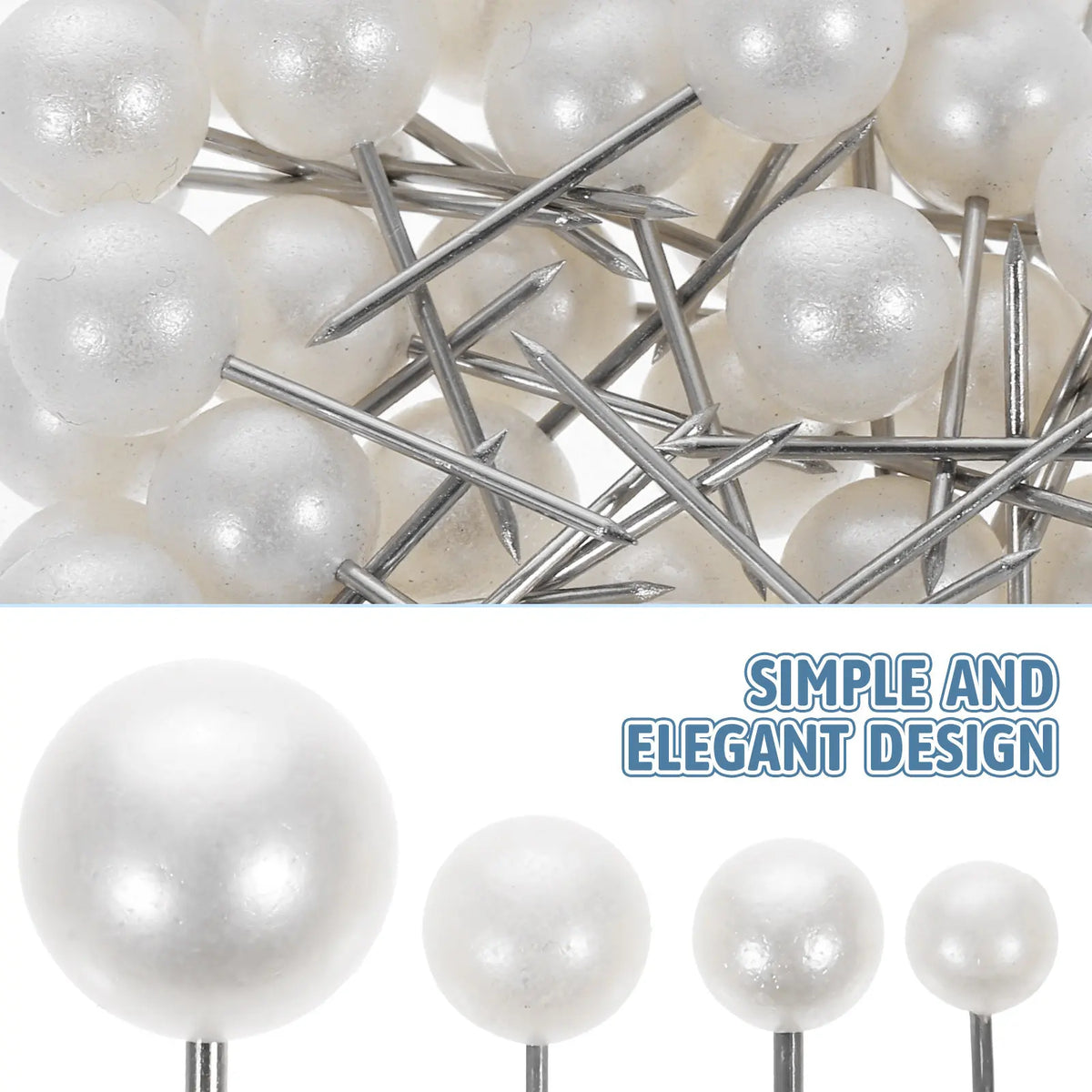 200Pcs Ball Head Straight Pins – Sewing, Craft & Bulletin Board Straight Pins Set PLUSH Default Title