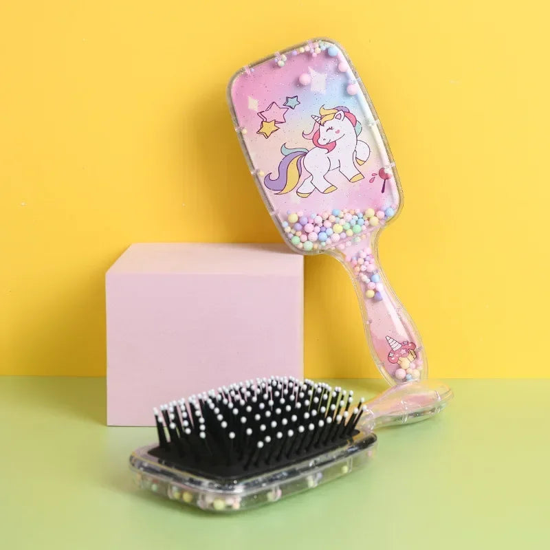 Kawaii Cartoon Animal Air Cushion Hair Comb for Kids Girls Kids Hair Comb PLUSH