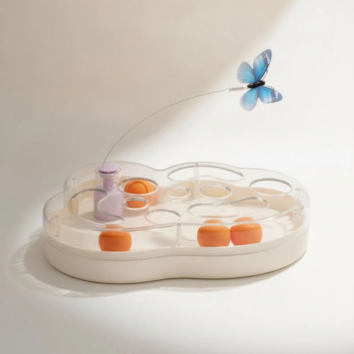 Rechargeable Electric Cat Toy – Butterfly & Track Balls Electric Cat Toy PLUSH