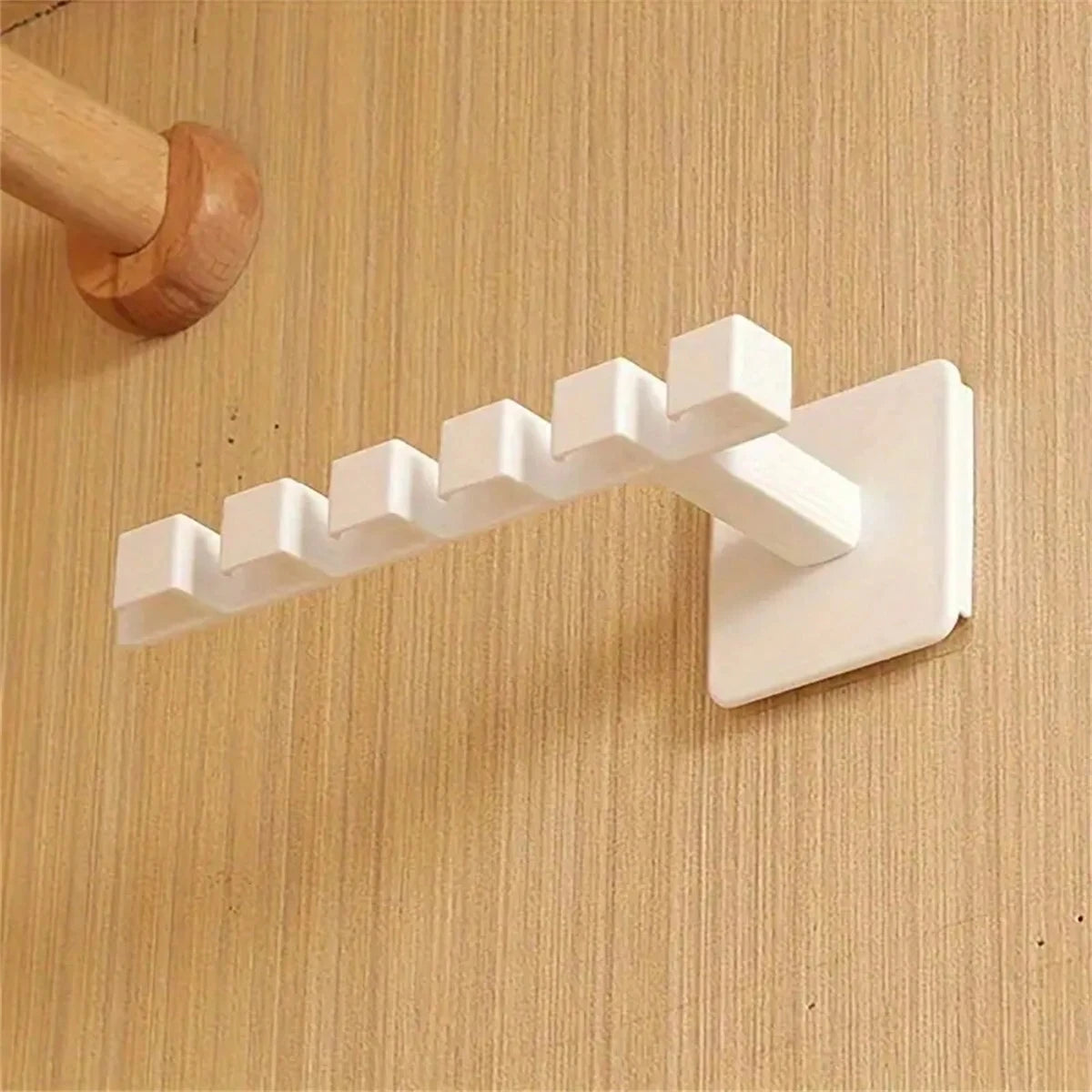 L-Shaped No-Drill Wall Hat Rack – 6 Hooks | 1, 2 & 4 Pack Wall Mount Hat Rack PLUSH