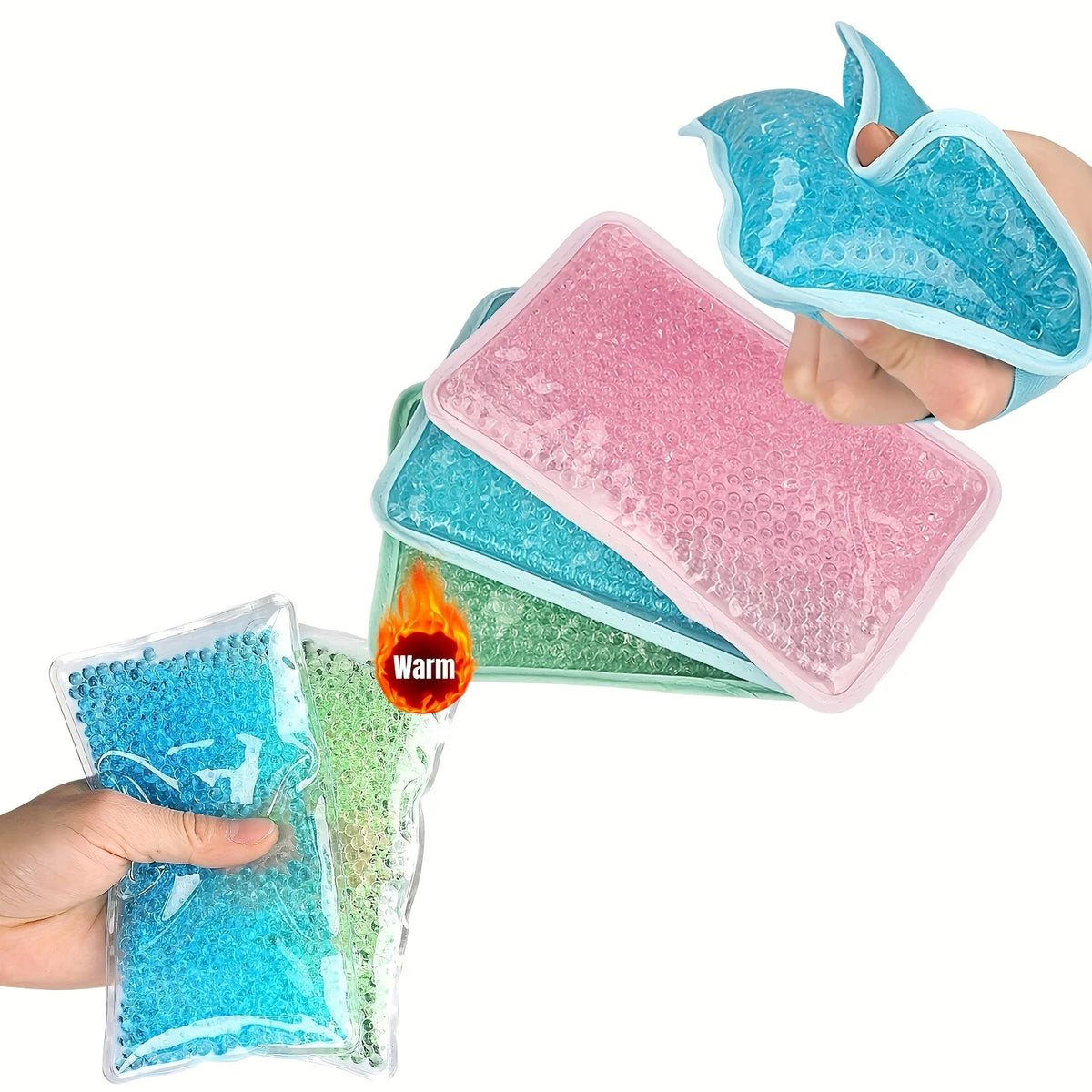 Reusable Gel Ice & Heat Pack – Knee, Shoulder, Back, Foot Hot Cold Compress Pack PLUSH