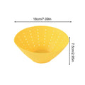 Foldable Silicone Strainer Bowl – Fruit & Veggie Colander Silicone Colander PLUSH Yellow