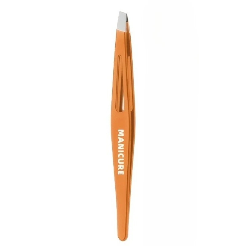Ouriner Stainless Steel Precision Eyebrow Tweezers – Slant Tip Eyebrow Tweezers PLUSH Orange