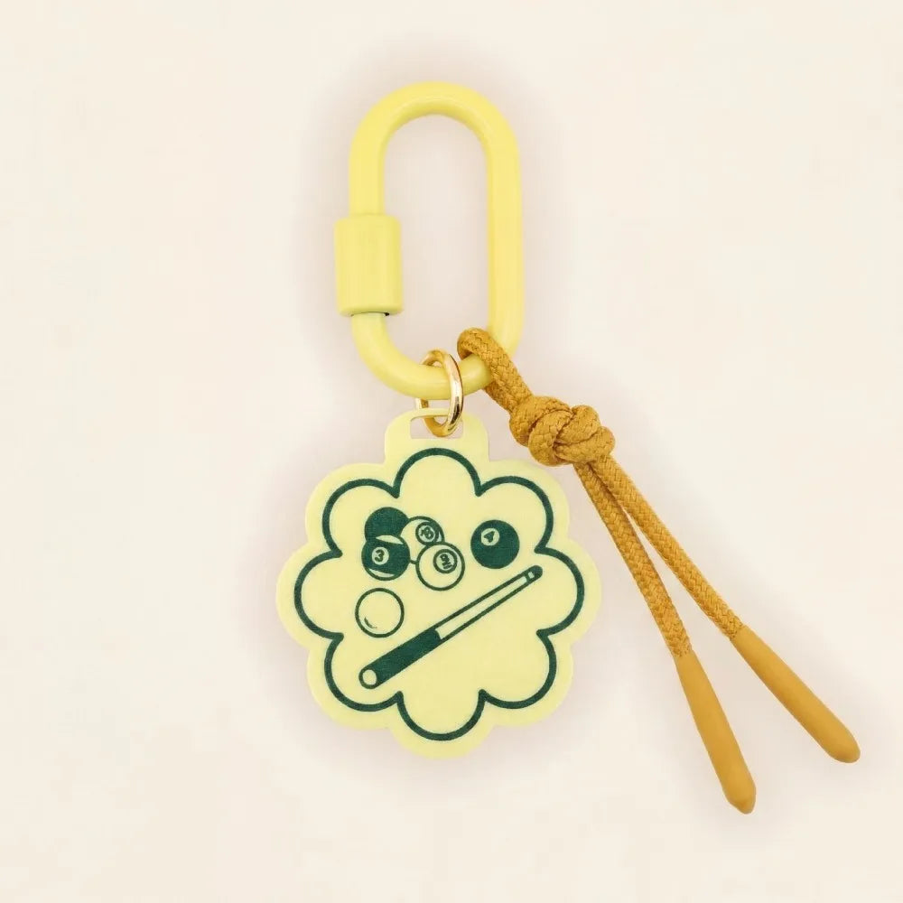 Woven Acrylic Sports Ball Keychain – Golf & Football Charm Keychain Charm PLUSH Style 12