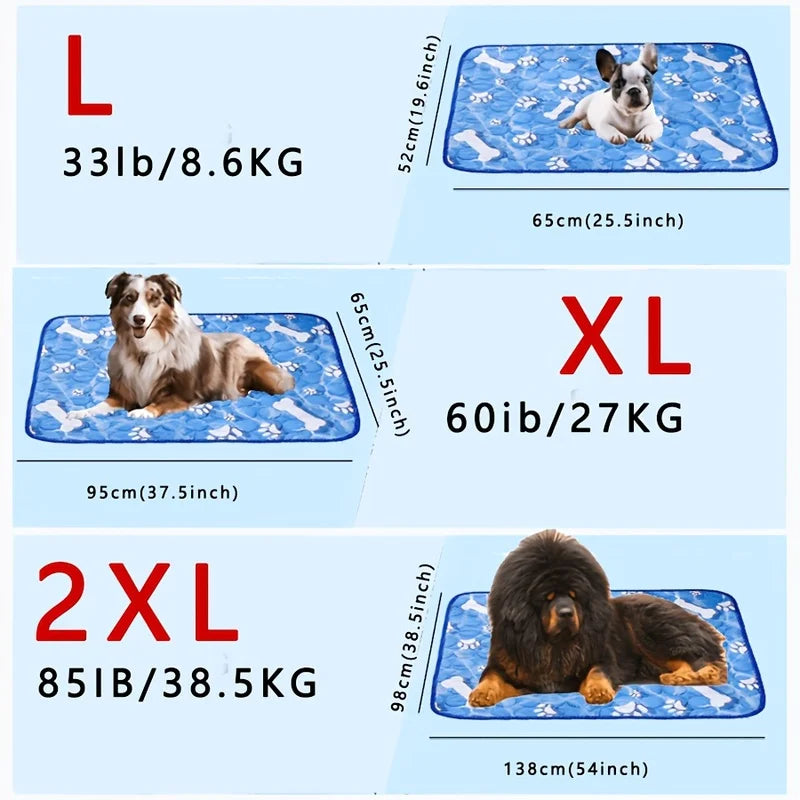 Thickened Large Dog Ice Cooling Mat – Pet Bed Mat Dog Cooling Mat PLUSH