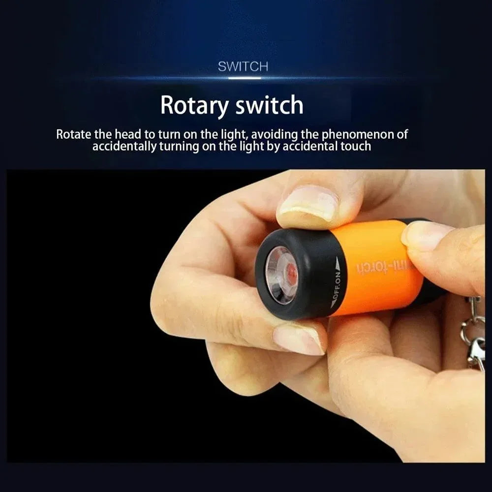 USB Rechargeable Mini LED Keychain Flashlight – Waterproof Keychain Flashlight PLUSH