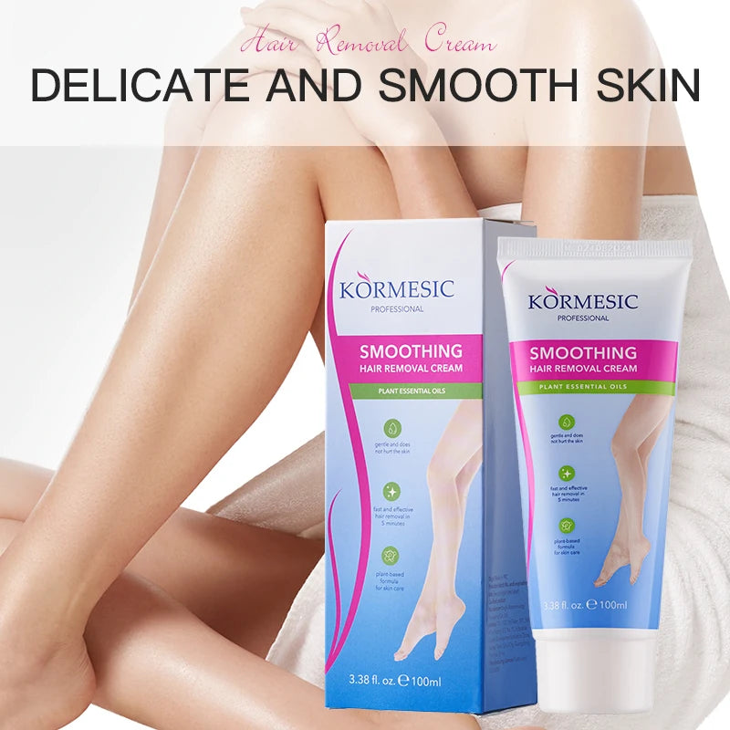 PWYUMAN Hair Removal Cream 100ml – Fast Body Depilatory Hair Removal Cream PLUSH
