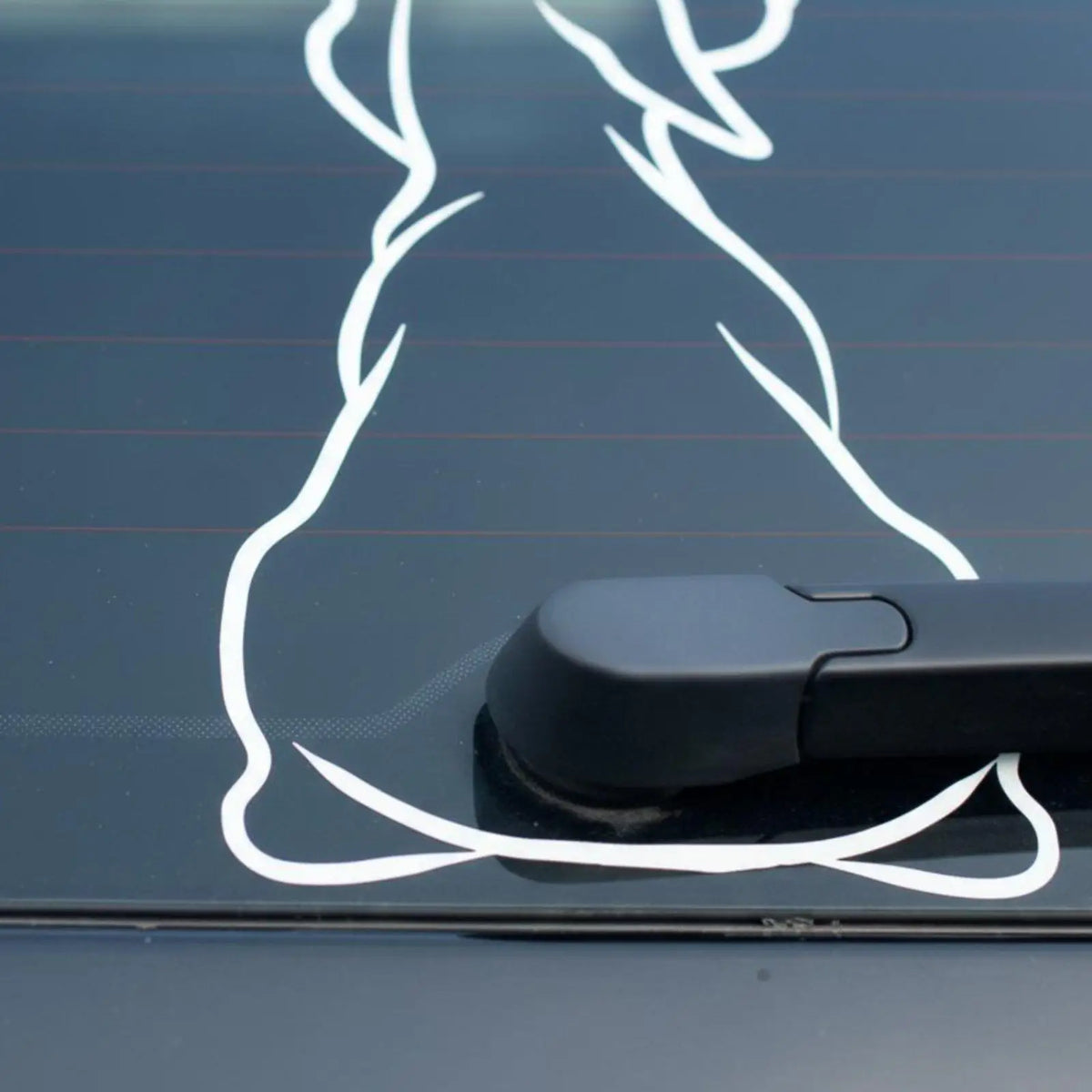 Interactive Dog Wiper Tail Car Window Sticker | PVC Decal Car Window Decal PLUSH
