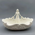 Statue-Shaped Jewelry Storage Tray | Elegant Desktop Organizer Jewelry Storage Tray PLUSH White-M