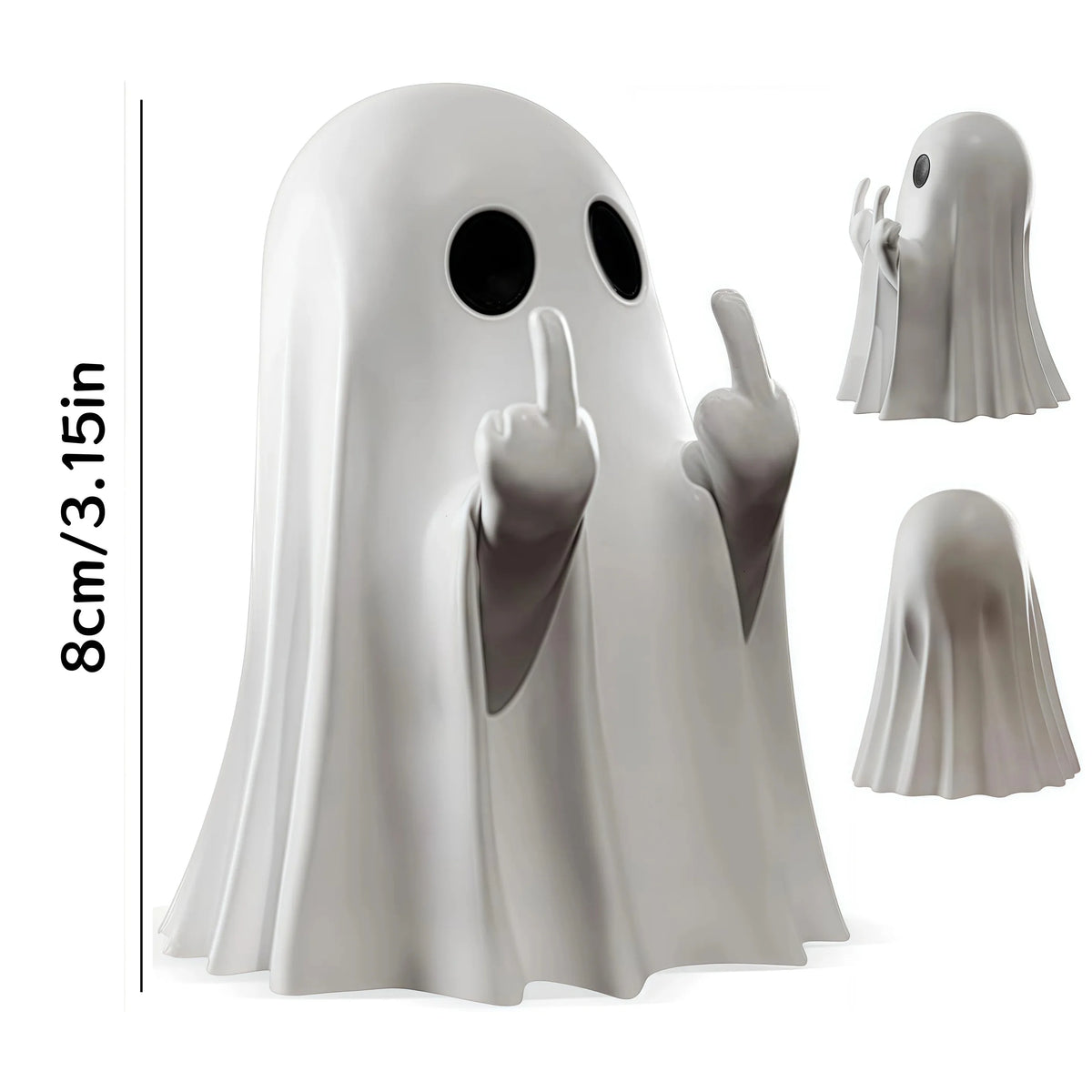 Middle Finger Ghost Statue | Halloween Figurine Decor Halloween Figurine PLUSH