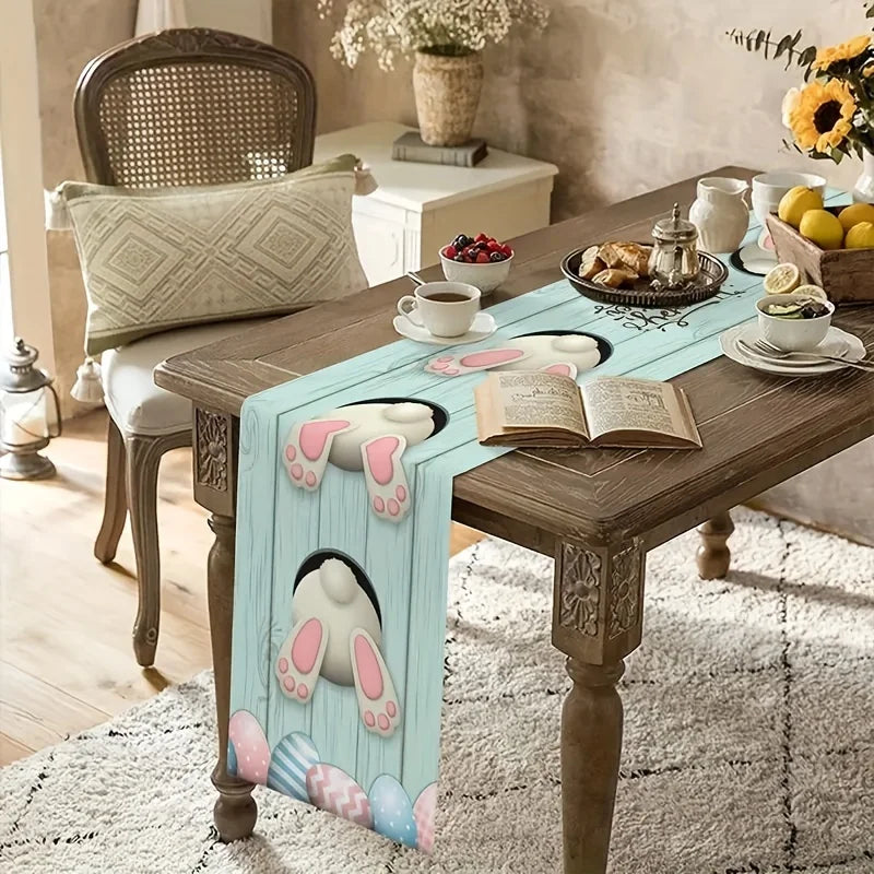 Easter Table Runner – Festive Holiday Décor | 100% Polyester Holiday Table Runner PLUSH