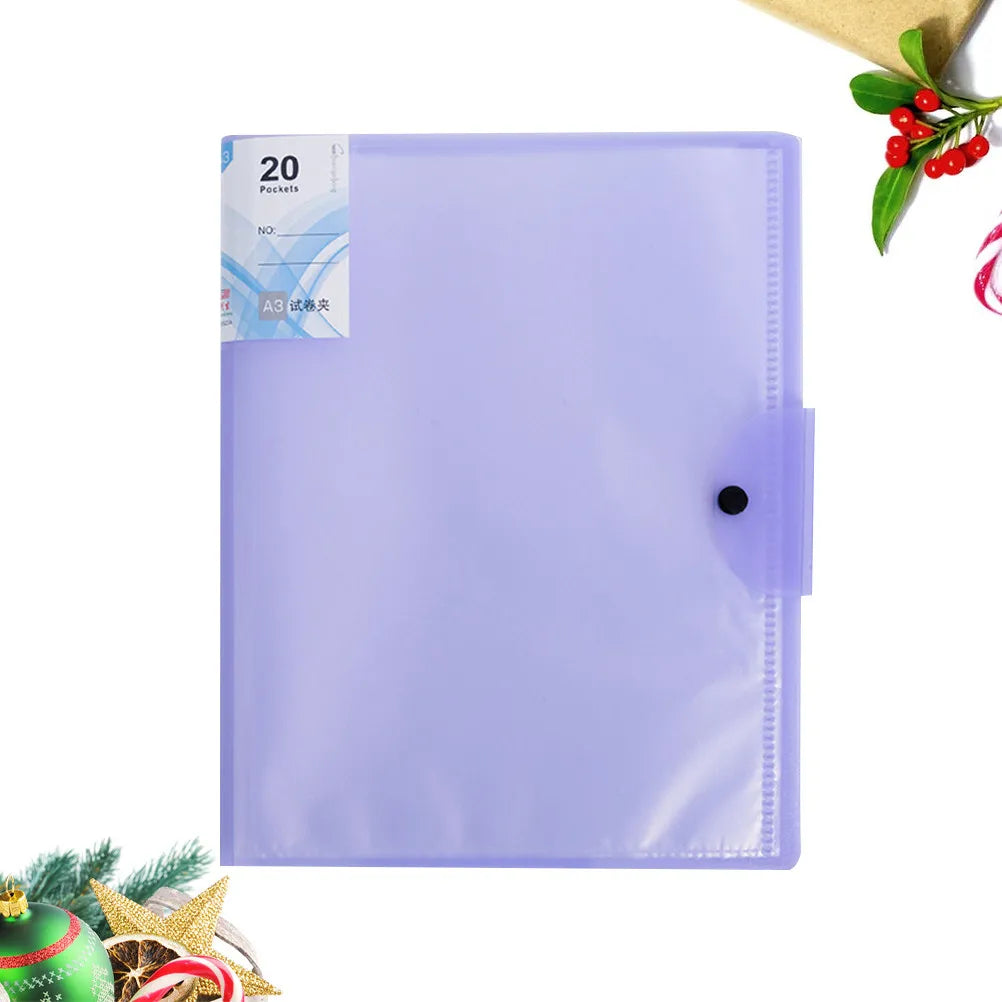 Large Capacity Sliding Bar File Folder – PVC Document Organizer File Folder Organizer PLUSH Default Title