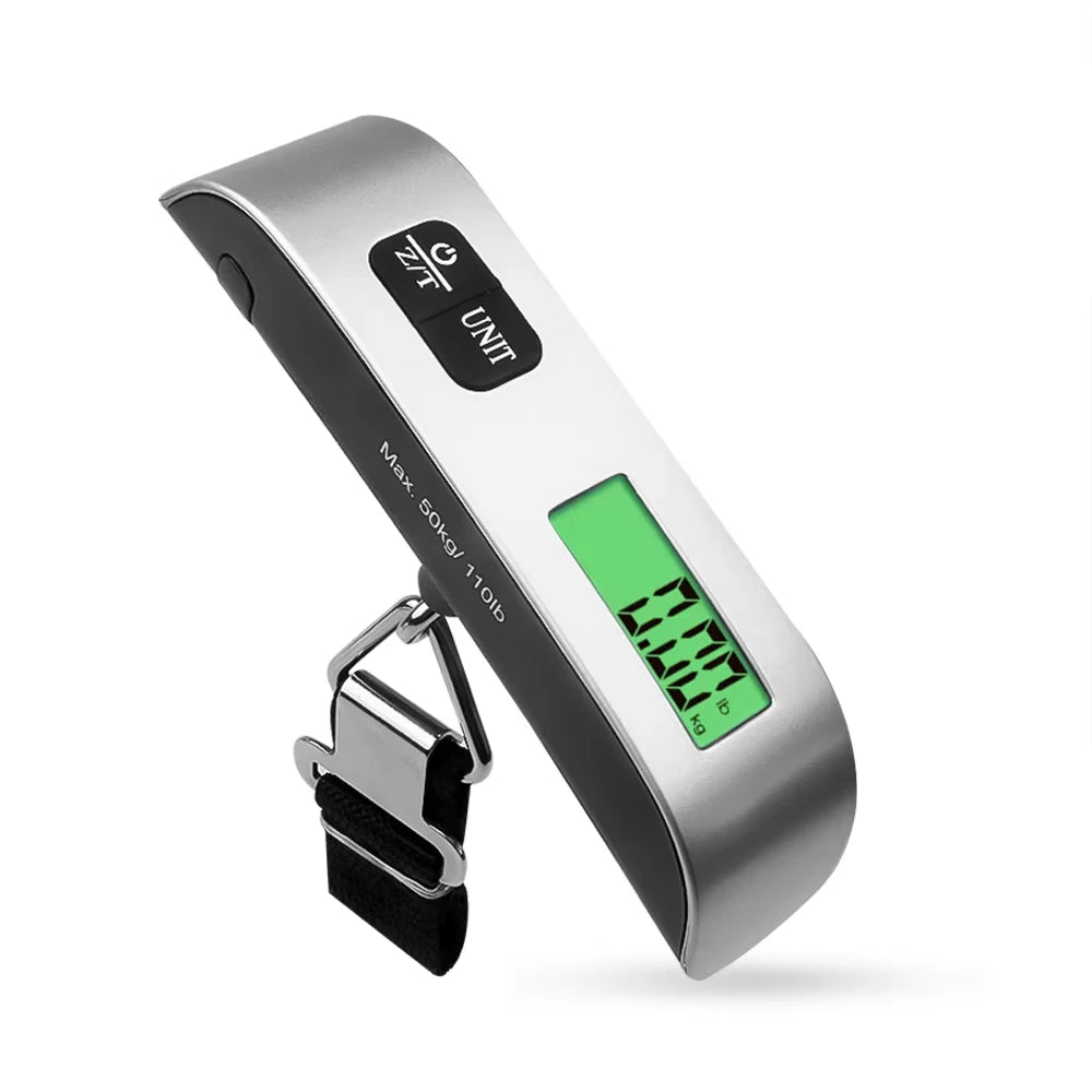 50kg Digital Hanging Luggage Scale – LCD, Portable Travel Digital Luggage Scale PLUSH