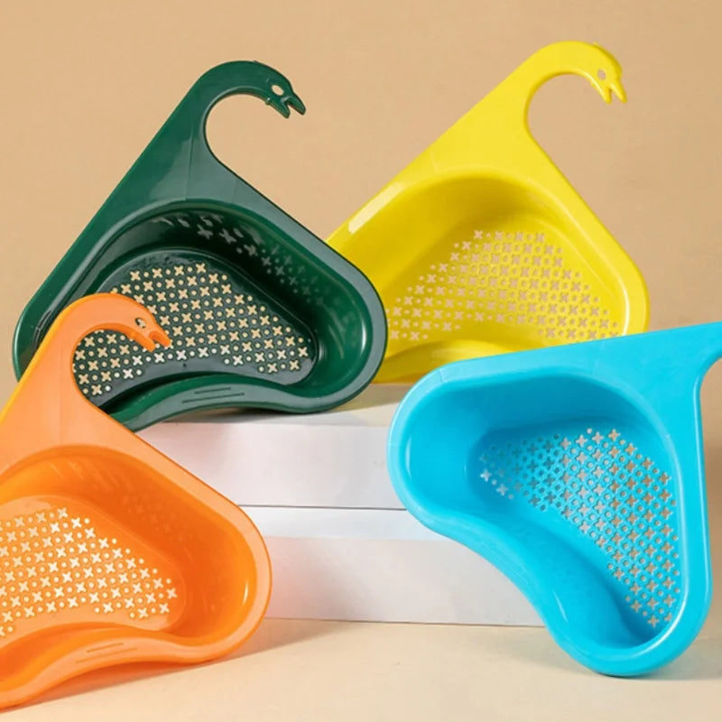 Swan Drain Basket – Kitchen Sink Fruit & Vegetable Filter Kitchen Drain Basket PLUSH