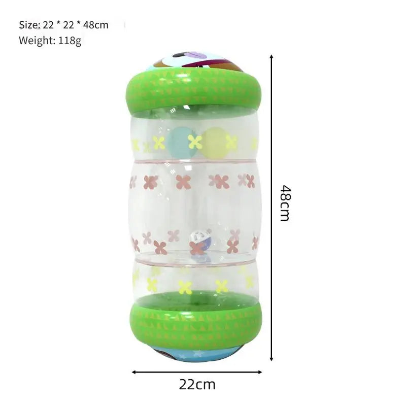 PVC Inflatable Roller Rattle Toy for Babies & Toddlers 0–3Y Inflatable Baby Toy PLUSH
