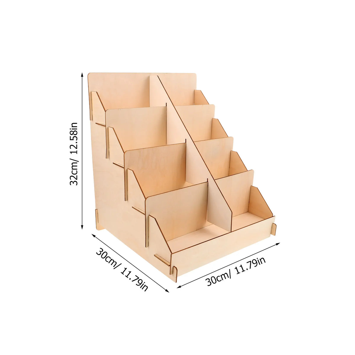Wood Card Display Stand – Desk & Counter Rack for Cards Card Display Stand PLUSH