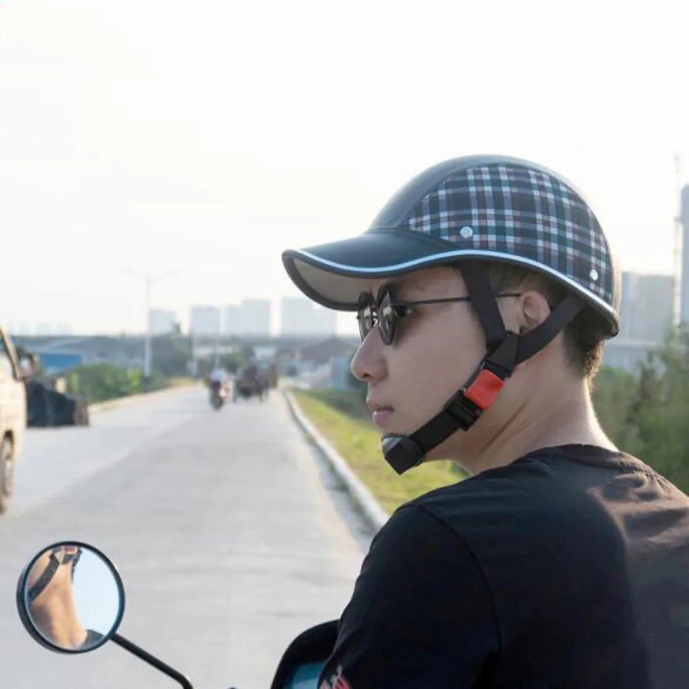 Baseball Cap Cycling Helmet – Adjustable Half Helmet for Men & Women Cycling Helmet PLUSH