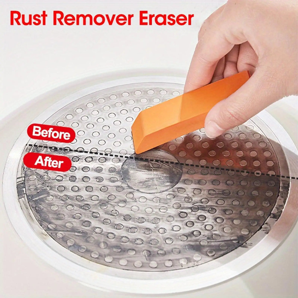 Rust Eraser Rubber Scrubber – Kitchen & Bathroom Cleaner Cleaning Scrubber PLUSH