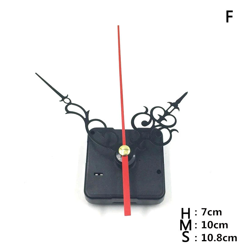 Silent Quartz Clock Movement DIY Kit with Hands – Long Shaft Clock Movement Kit PLUSH F
