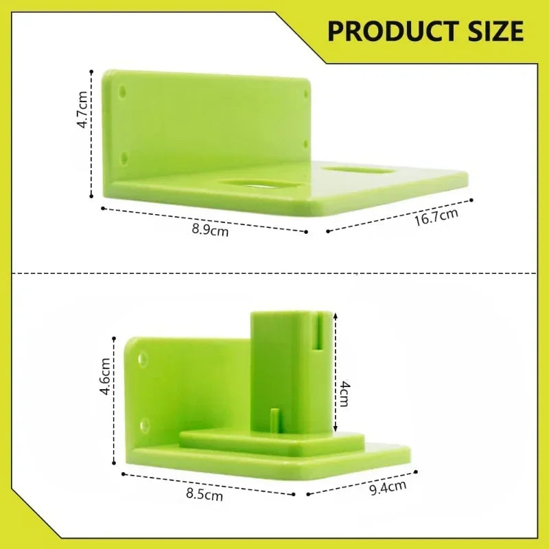 3-Pack Wall Mount Battery & Tool Holder Rack for Ryobi 18V Tool Storage Rack PLUSH