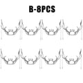 Cyberpunk Metal Chain Face Ornament – Gothic Mask Jewelry Face Chain Ornament PLUSH B-8PCS