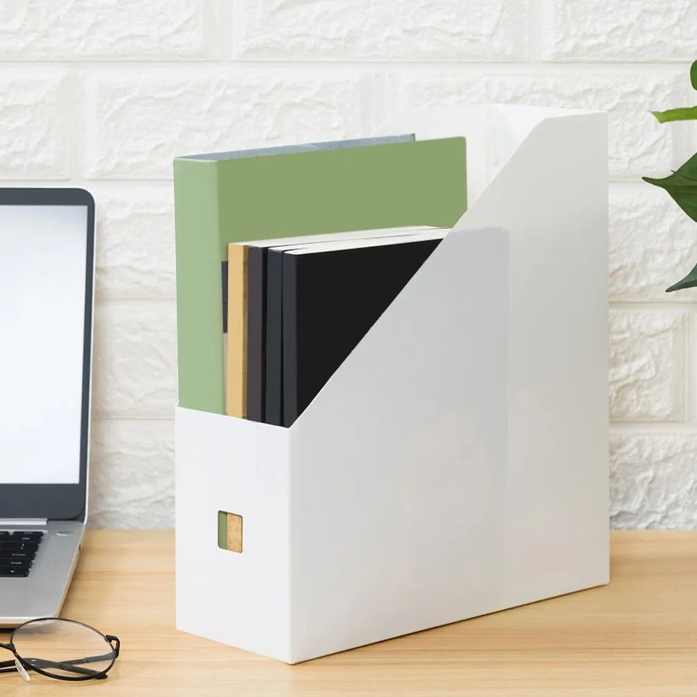 4-Pack Transparent Hanging File Storage Box Document Organizer File Storage Organizer PLUSH