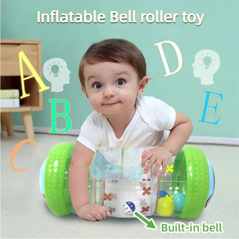PVC Inflatable Roller Rattle Toy for Babies & Toddlers 0–3Y Inflatable Baby Toy PLUSH