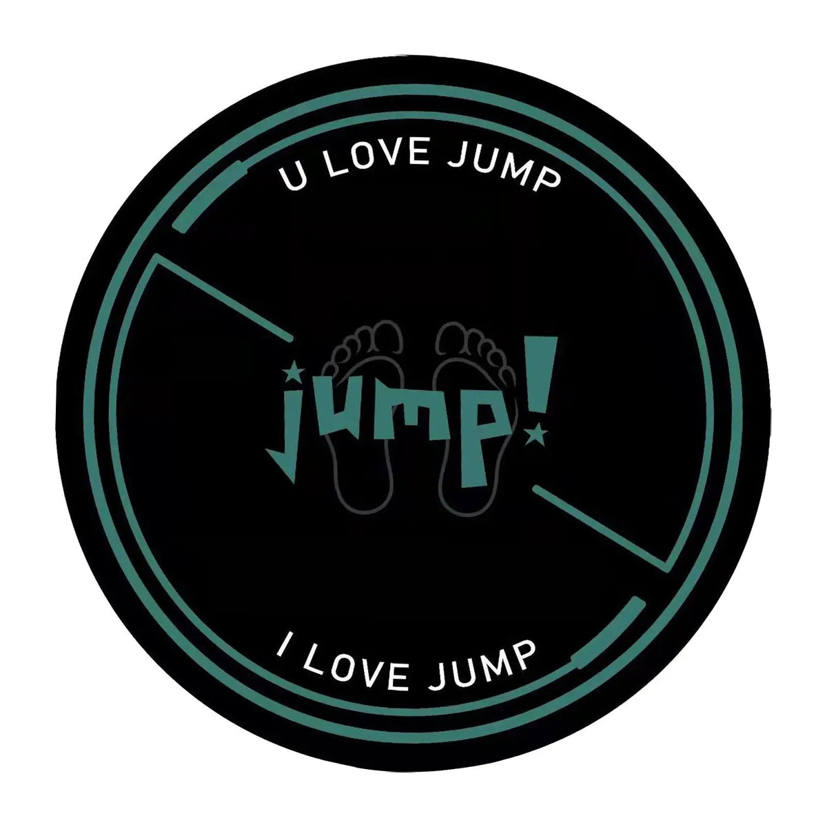 Round Jump Rope Mat – Non-Slip Soundproof PU Silicone 125cm Exercise Fitness Mat PLUSH Green
