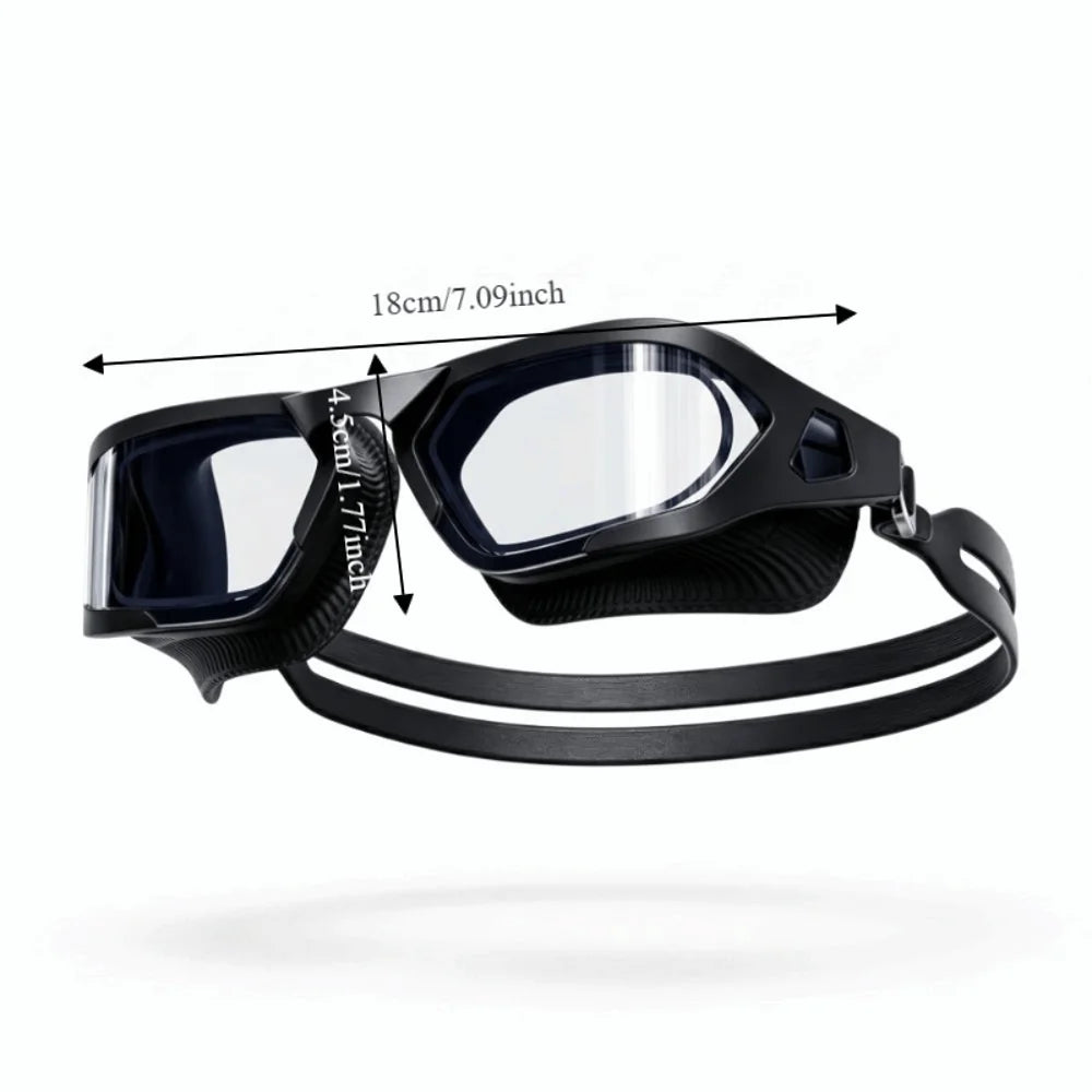 HD Anti-Fog Swimming Goggles UV Protection Silicone Seal Swimming Goggles PLUSH