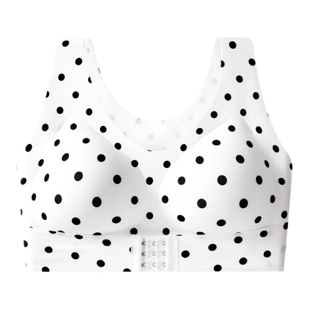 Seamless Posture Bra – Breathable Leopard Push Up Lingerie Seamless Posture Bra PLUSH M White Wave Point