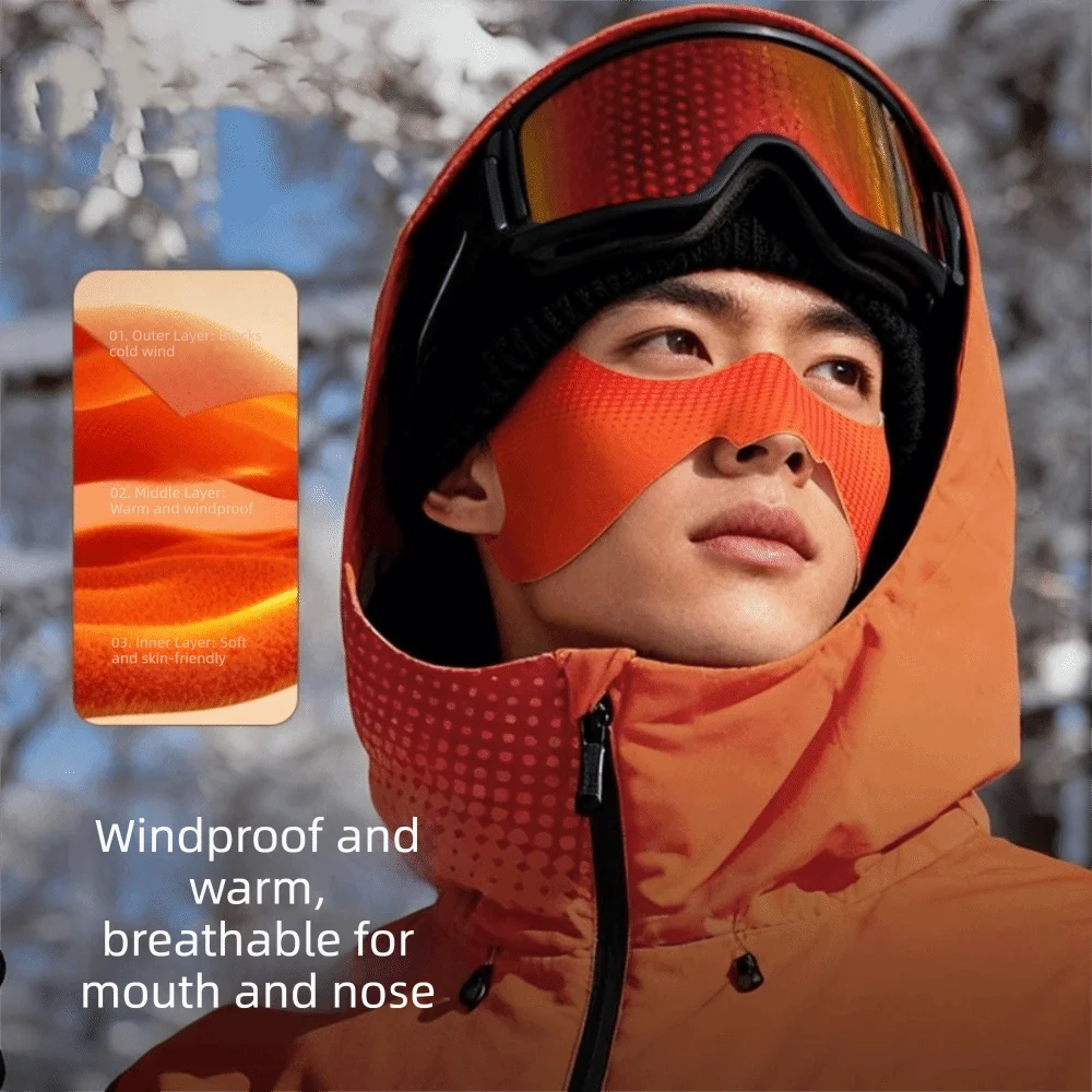 Winter Ski Nose Patch – Windproof Warm Outdoor Face Cover Winter Face Mask PLUSH
