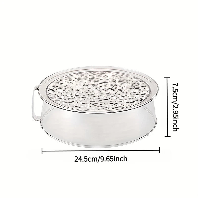 Microwave Splash Guard – 360° Splatter Cover, Heat Resistant Microwave Splatter Cover PLUSH