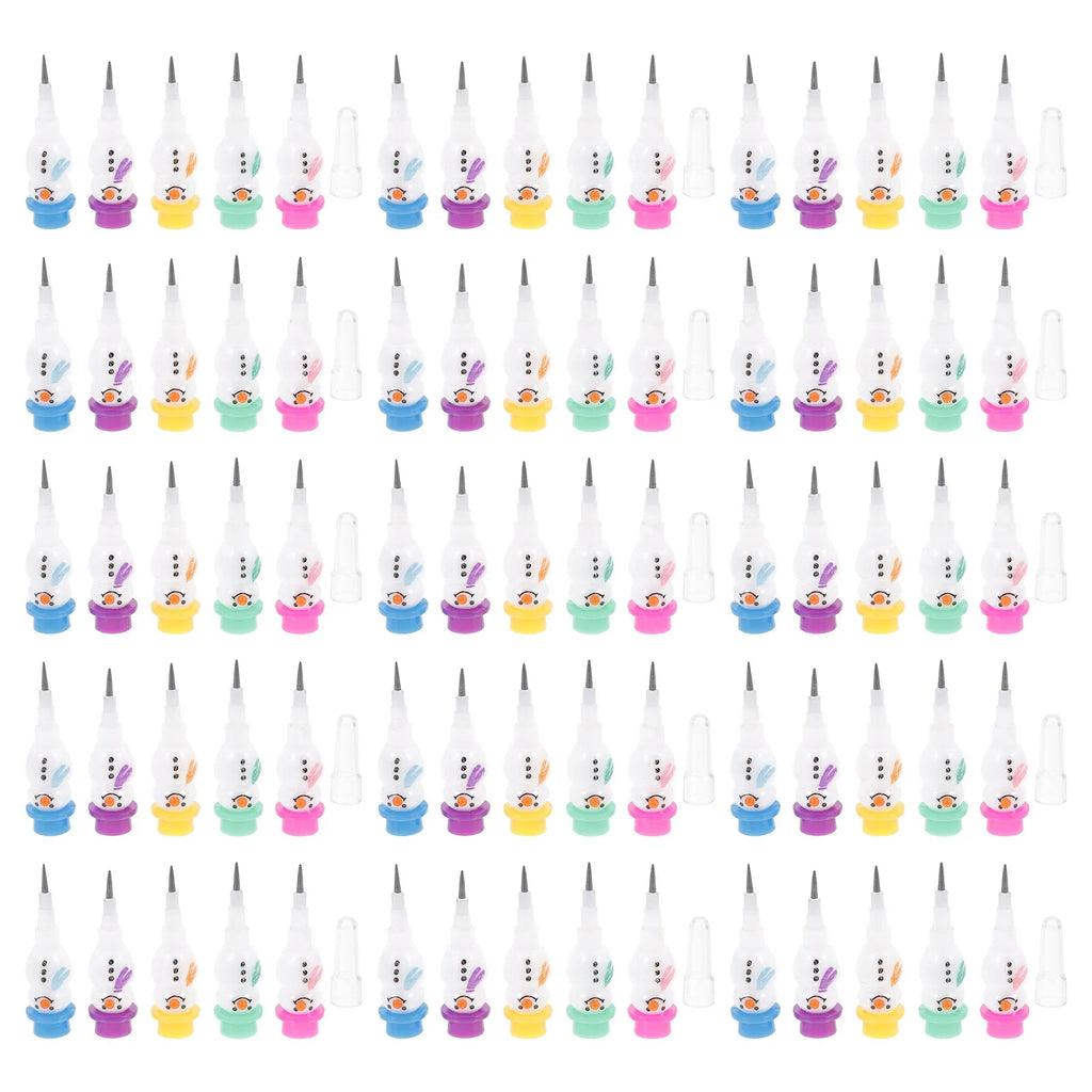 Christmas Stackable Snowman Pencils for Kids – 15pcs Set Stackable Novelty Pencils PLUSH