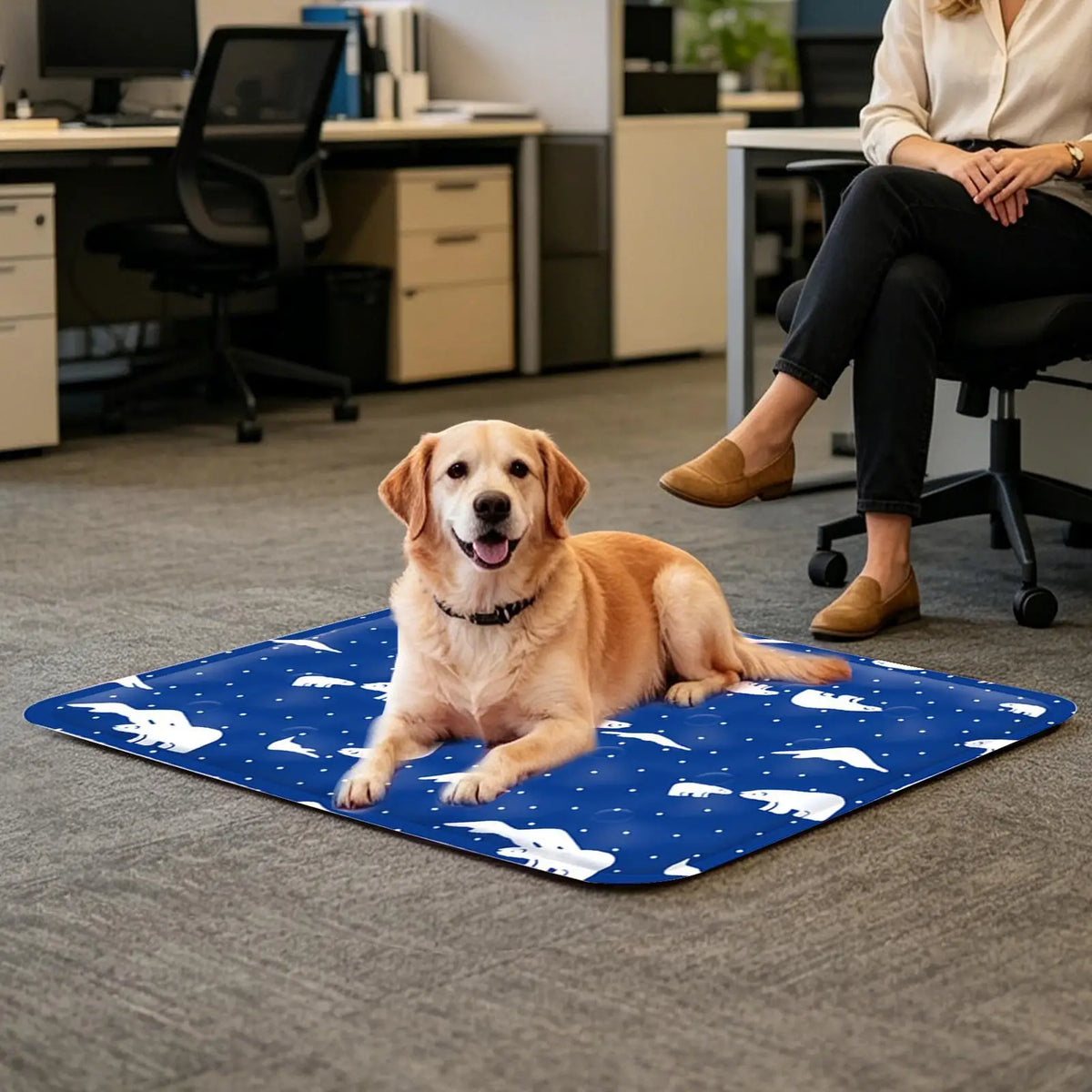 Pet Cooling Mat for Dogs & Cats – Summer Gel Cooling Pad Pet Cooling Mat PLUSH