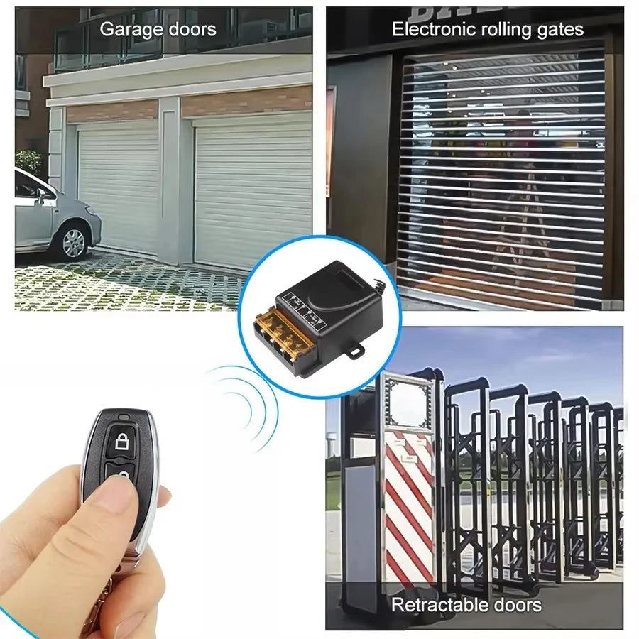 433MHz Wireless Relay Switch 30A – Remote Control AC/DC Wireless Relay Switch PLUSH