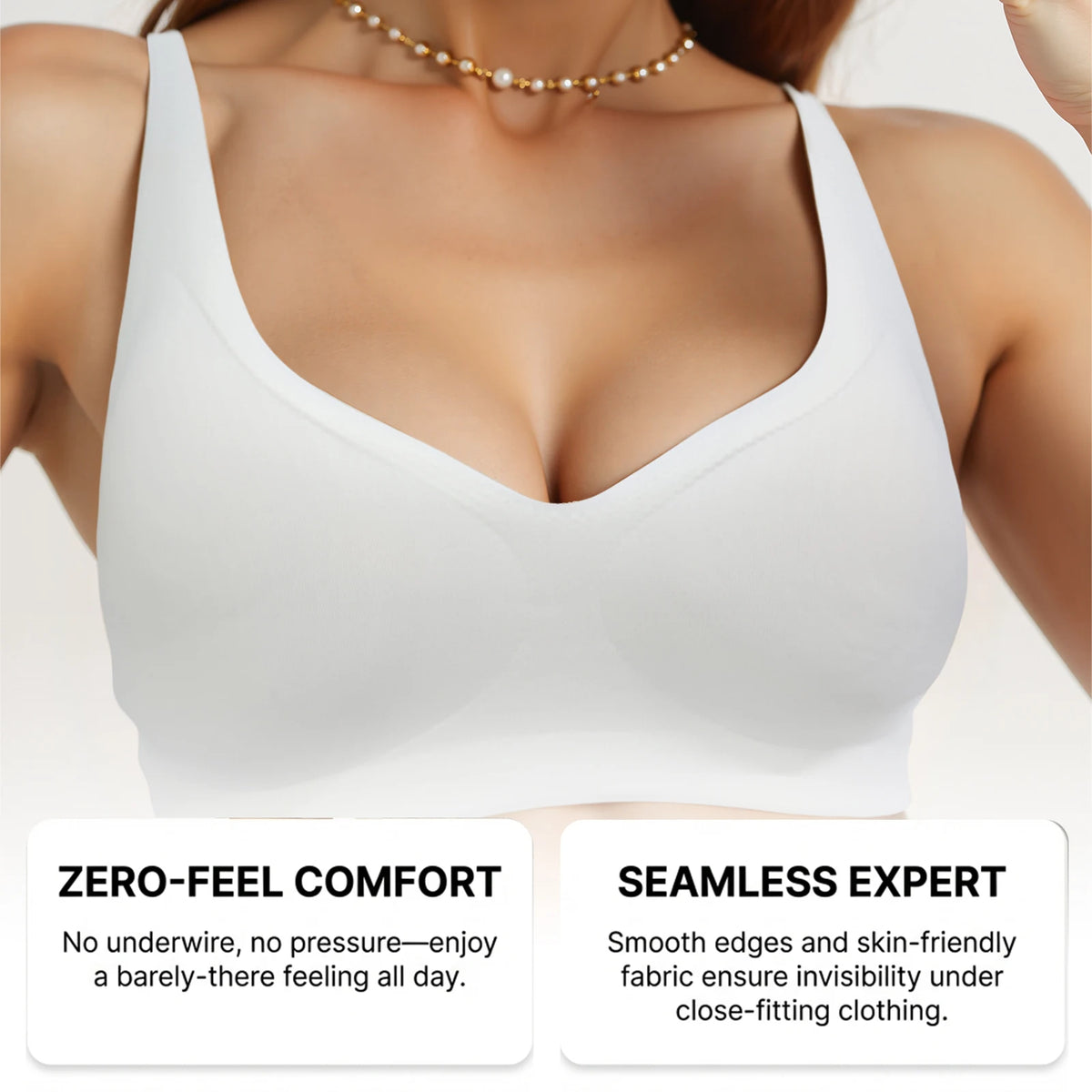 Zeriluna Seamless Push Up Bralette – Adjustable Sports Bra Sports Bralette PLUSH