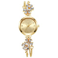 Luxury Vintage Women's Bracelet Watch – Quartz Wrist Watch Women's Bracelet Watch PLUSH Gold