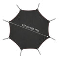 10/12/14 FT Trampoline Sunshade Cover | UV & Weather Protection Trampoline Shade Cover PLUSH 14 feet