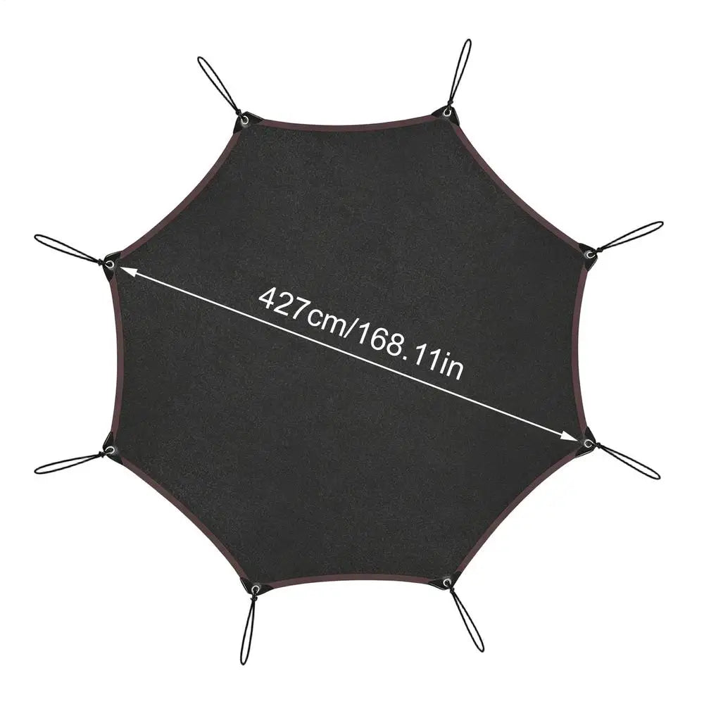 10/12/14 FT Trampoline Sunshade Cover | UV & Weather Protection Trampoline Shade Cover PLUSH 14 feet