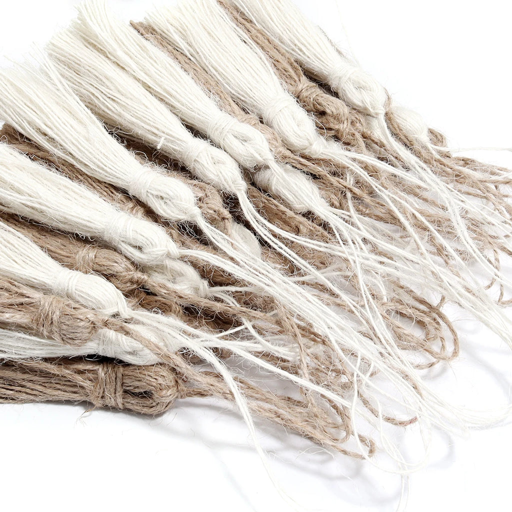 5pcs Woven Jute Tassel Pendants – DIY Jewelry & Craft Charms Tassel Pendant Charms PLUSH