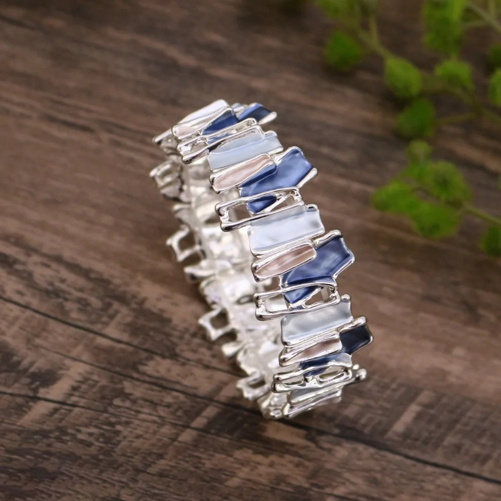 Vintage Bohemian Irregular Geometry Elastic Bangle Bracelet Elastic Bangle Bracelet PLUSH Style 6