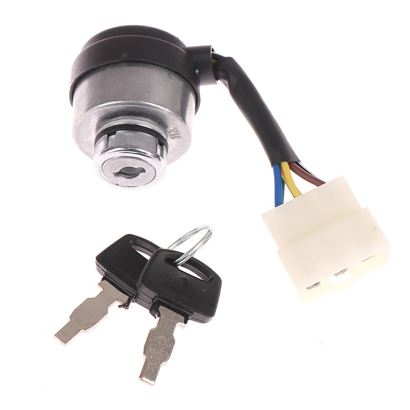 6-Wire Ignition Key Lock Switch for 188F Gas Generator 2.5–6.5KW Generator Ignition Switch PLUSH