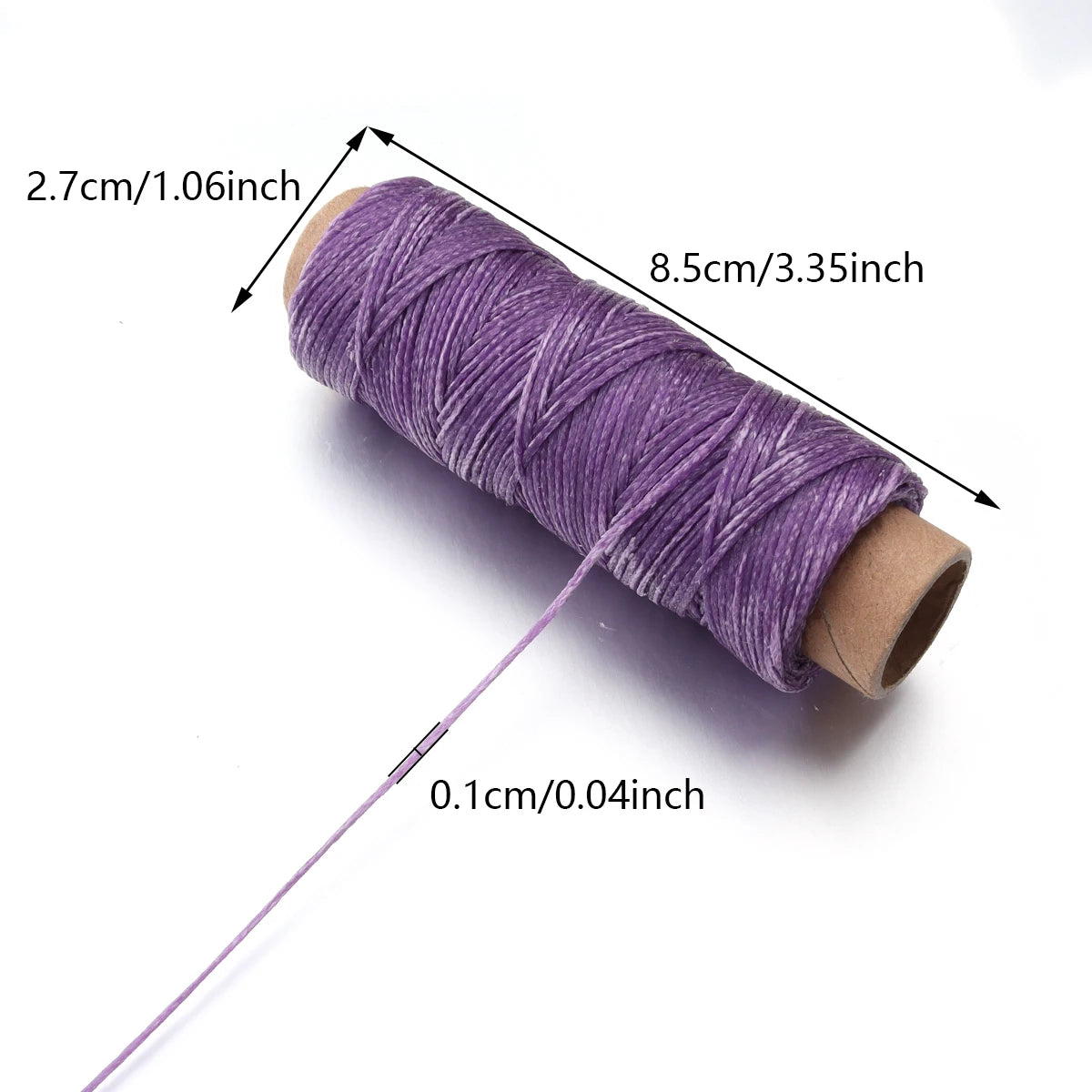 50 Yards 1mm Flat Waxed Thread – Leather, Bookbinding & DIY Waxed Craft Thread PLUSH