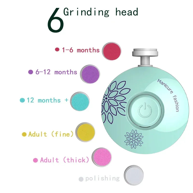 Electric Baby Nail Trimmer & Polisher – Safe Newborn Kit Baby Nail Trimmer PLUSH