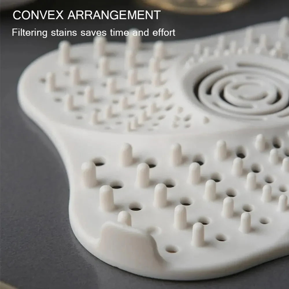Silicone Hair Catcher Shower Drain Cover & Sink Strainer Drain Hair Catcher PLUSH
